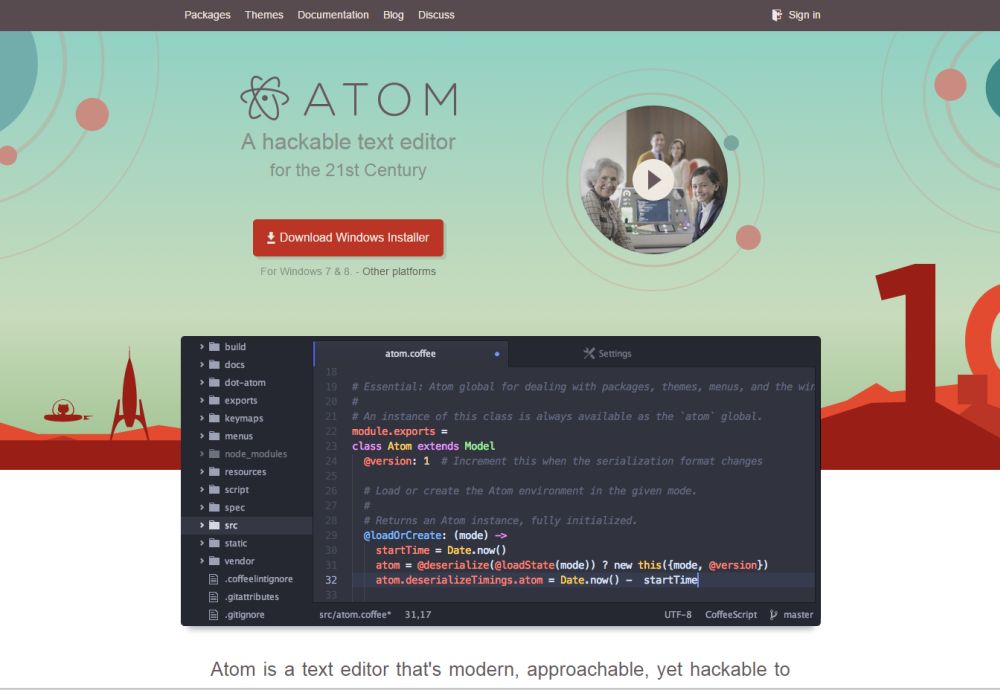 おすすめのテキストエディター Atom Editor ウェブとデジタルサイネージならvalt