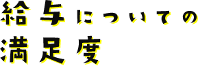 給与についての満足度